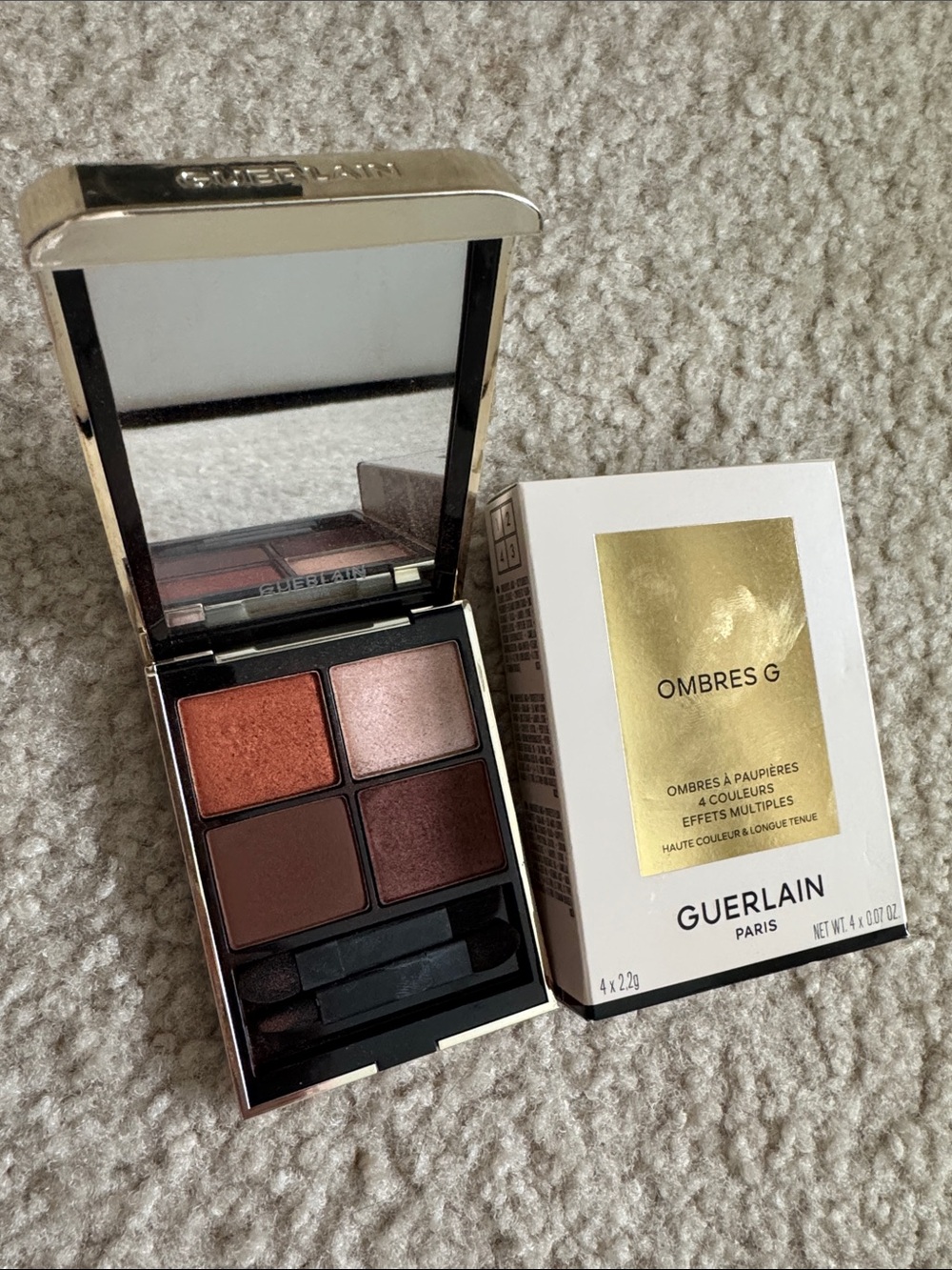 Guerlain Ombres G eyeshadow quad 910 undressed brown